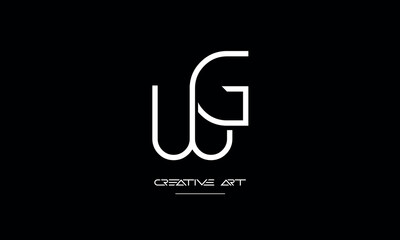 GW, WG, G, W abstract letters logo monogram