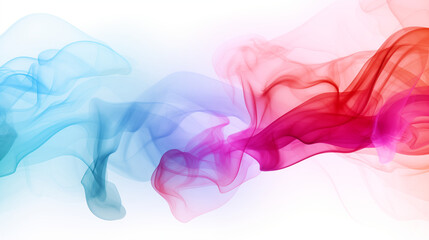 Obraz premium colorful smoke on white background