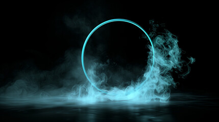 smoke on black