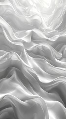 Obraz premium Clean white background with simple curved lines.