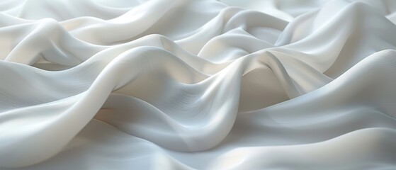 Obraz premium Clean white background with simple curved lines.