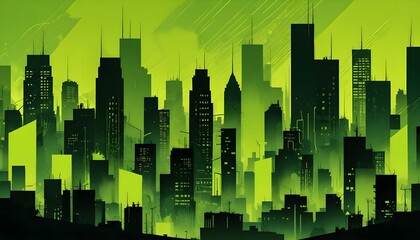 Clear Plain Shiny Warm Soft Vintage Bokeh Cloudy Wave Like Geometric Green Background or Texture