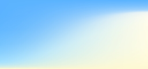 Obraz premium Blue summer cloudscape abstract wallpaper. Smooth flowing blue and cream cloudy sky abstraction background template. Vector Illustration. 