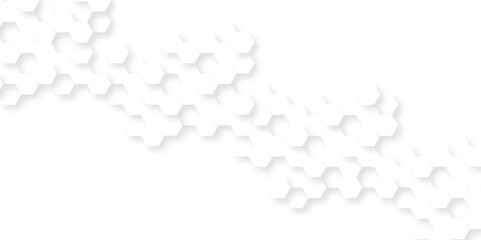 Abstract background with hexagon, modern abstract vector polygonal pattern. Futuristic abstract honeycomb technology white background. Luxury white hexagon pattern.