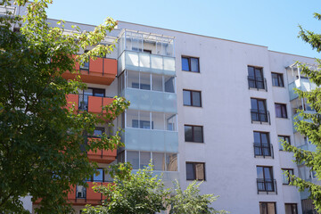 Beautiful European apartment building