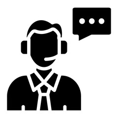 Customer Service Icon For Design Element