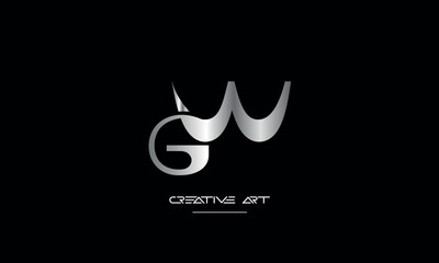 GW, WG, G, W abstract letters logo monogram