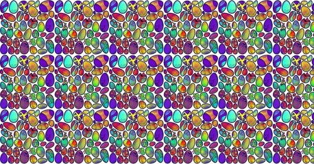 Background colorful eggs © VerQueenart