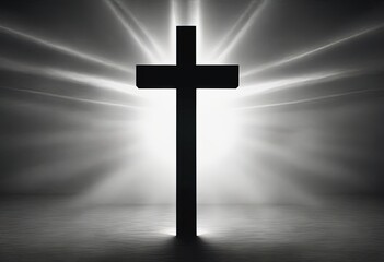 Naklejka premium Christian Cross on isolated background