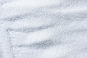 Abstract White Grey Kitchen Rock Salt Background Macro Top View.