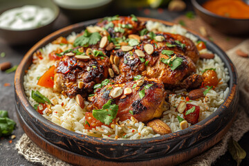 Flavorful Bahraini Machboos: Spiced Chicken with Fragrant Basmati Rice