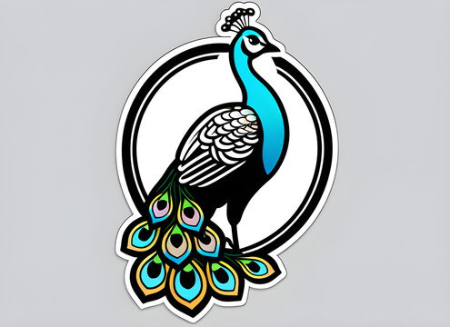 recommend clip art: Peacock generative ai
