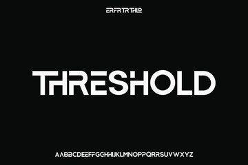 Display alphabet font vector suitable for headline, poster, banner and many more