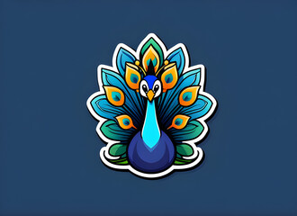 Obraz premium Peacock generative ai