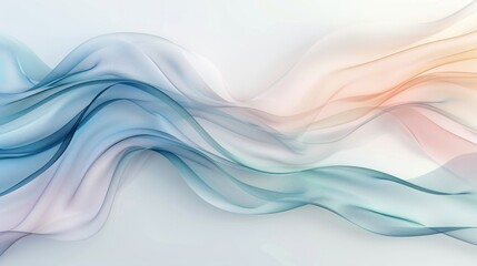 Abstract fluid waves in pastel colors, creating a soft and serene background. Perfect for design projects, presentations, and digital artwork.