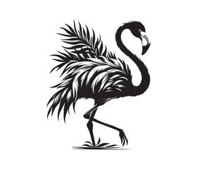 flamingo vector design,awesome flamingo svg,high resolution printable flamingo artwork