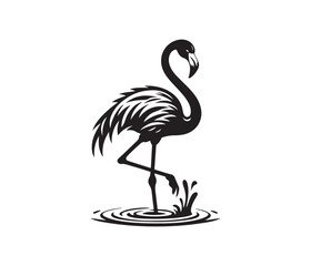 flamingo vector design,awesome flamingo svg,high resolution printable flamingo artwork