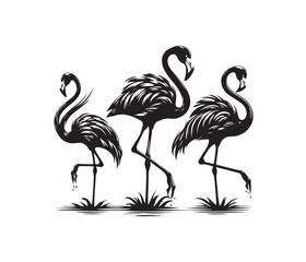 flamingo vector design,awesome flamingo svg,high resolution printable flamingo artwork