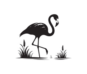 flamingo vector design,awesome flamingo svg,high resolution printable flamingo artwork