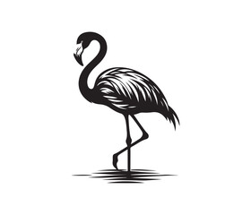 Fototapeta premium flamingo vector design,awesome flamingo svg,high resolution printable flamingo artwork