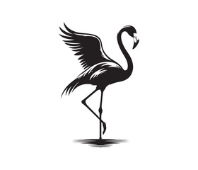 flamingo vector design,awesome flamingo svg,high resolution printable flamingo artwork