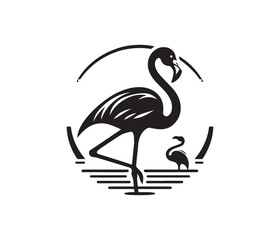 flamingo vector design,awesome flamingo svg,high resolution printable flamingo artwork