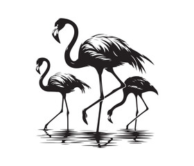 flamingo vector design,awesome flamingo svg,high resolution printable flamingo artwork