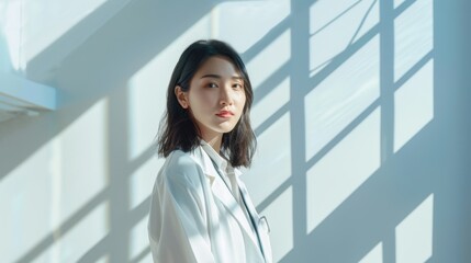 Fototapeta premium The young female doctor