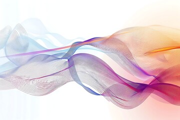 abstract background with multicolored curly lines, design concept art