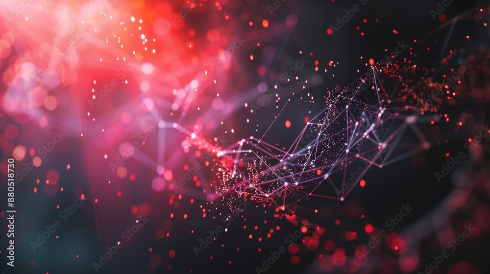 Poster abstract digital connection dots. technology background. network connection structure. widescreen re