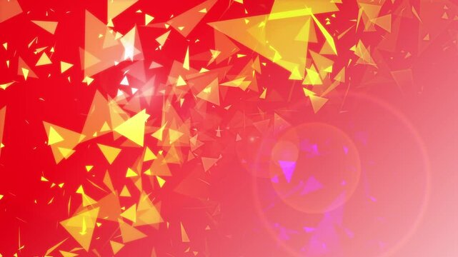 red background charming colorful polygon pattern abtrack