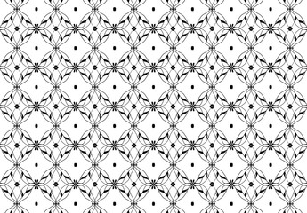 Seamless pattern monochrome on white background vector .