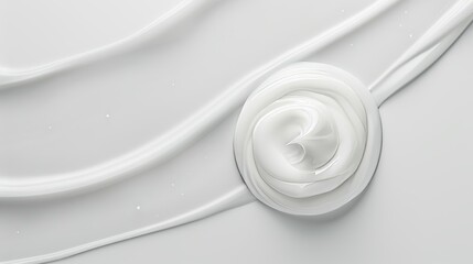 Cosmetic product background with white lotion beauty skincare cream texture