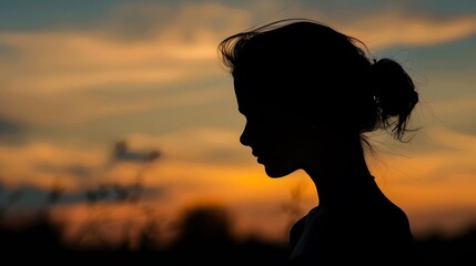 silhouette of a woman