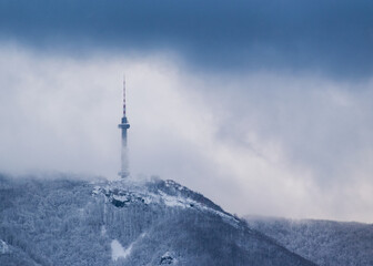 tower in the mountains