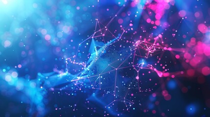 The digital plexus background, big data visualization background, futuristic virtual abstract background, concept of connectivity, and the concept of big data.