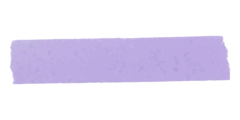Purple washi tape png clipart, cute digital sticker on transparent background