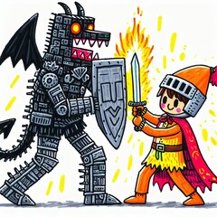 Obraz premium Fairy Tale Clash