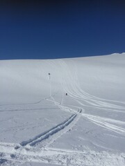 track in the snow