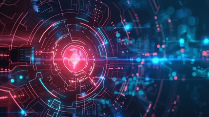 Tech sci fi innovation pattern background modern