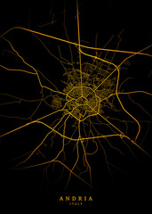 Andria City Map Poster Minimalist - Andria City Modern Wall Art Home Decor Ready to Printable	
