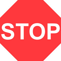 Stop Road Sign - Vector Graphic 
