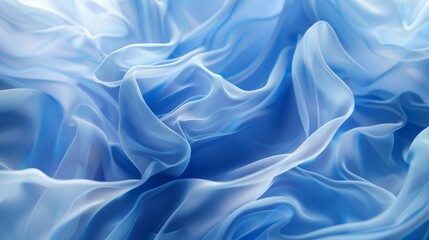 Fototapeta premium An abstract colorful blue white art design batik spiral swirl using tie dye technology