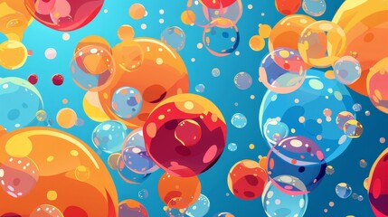 This is a pop art style background with comic bubbles and dots. An illustration based on comic art.