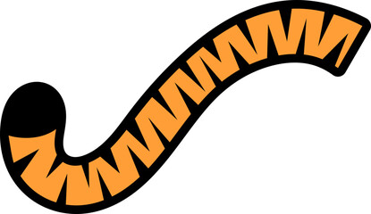 Tiger Tail Vector Graphic