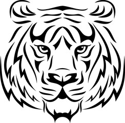 Tiger Face Vector Graphic