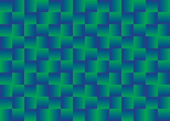 Abstracts 3D green and blue color square texture background eps vector 