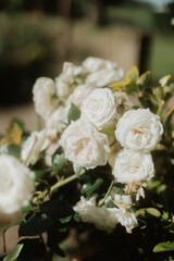 wedding bouquet of roses