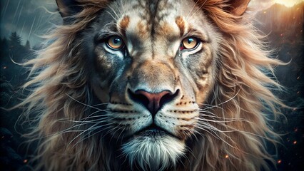 Naklejka premium lion animal 