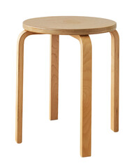 Round wooden stool sticker design element